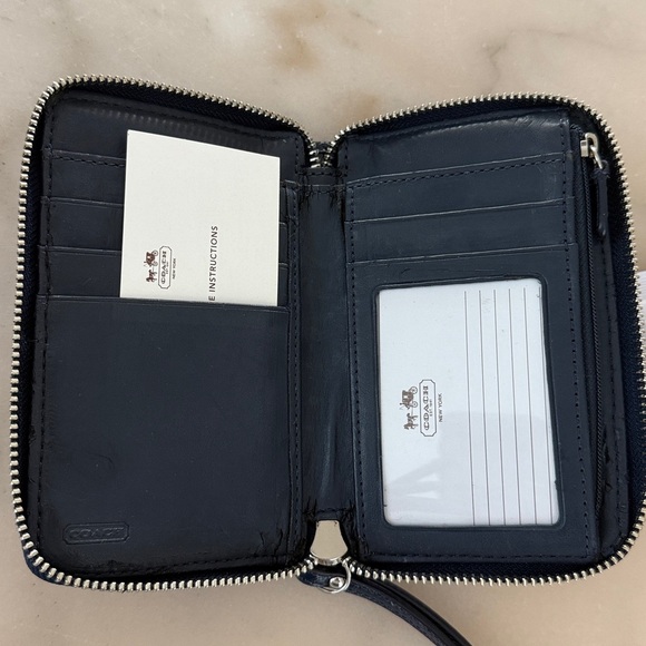 Coach Denim Dark Blue Signature Wallet Wristlet 1941 Vintage NWOT Read* - Picture 7 of 13